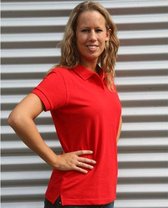 Dames poloshirt rood 36 (S)