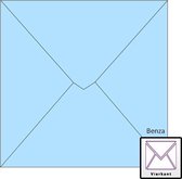 Benza Wenskaart Enveloppen - Vierkant 14 x 14 cm - Baby Blauw - 100 stuks