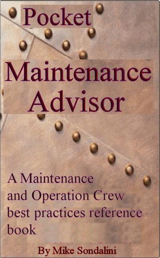 The Pocket Maintenance Advisor - cover