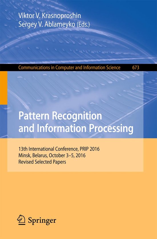 Springer Nature Proceedings Computer Science - Pattern Recog ... - cover