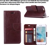 Xssive Hoesje voor Samsung Galaxy J1 2016 J120 Boek Hoesje Book Case Bruin