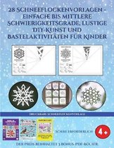 Druckbare Schneeflockenvorlage (28 Schneeflockenvorlagen - einfache bis mittlere Schwierigkeitsgrade, lustige DIY-Kunst und Bastelaktivitaten fur Kinder)