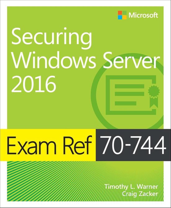Exam Ref 70-744 Securing Windows Server 2016 - cover