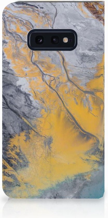 Samsung Galaxy S10e Standcase Marble Blue Gold