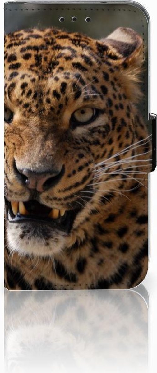 Samsung Galaxy S10e Telefoonhoesje met Pasjes Luipaard