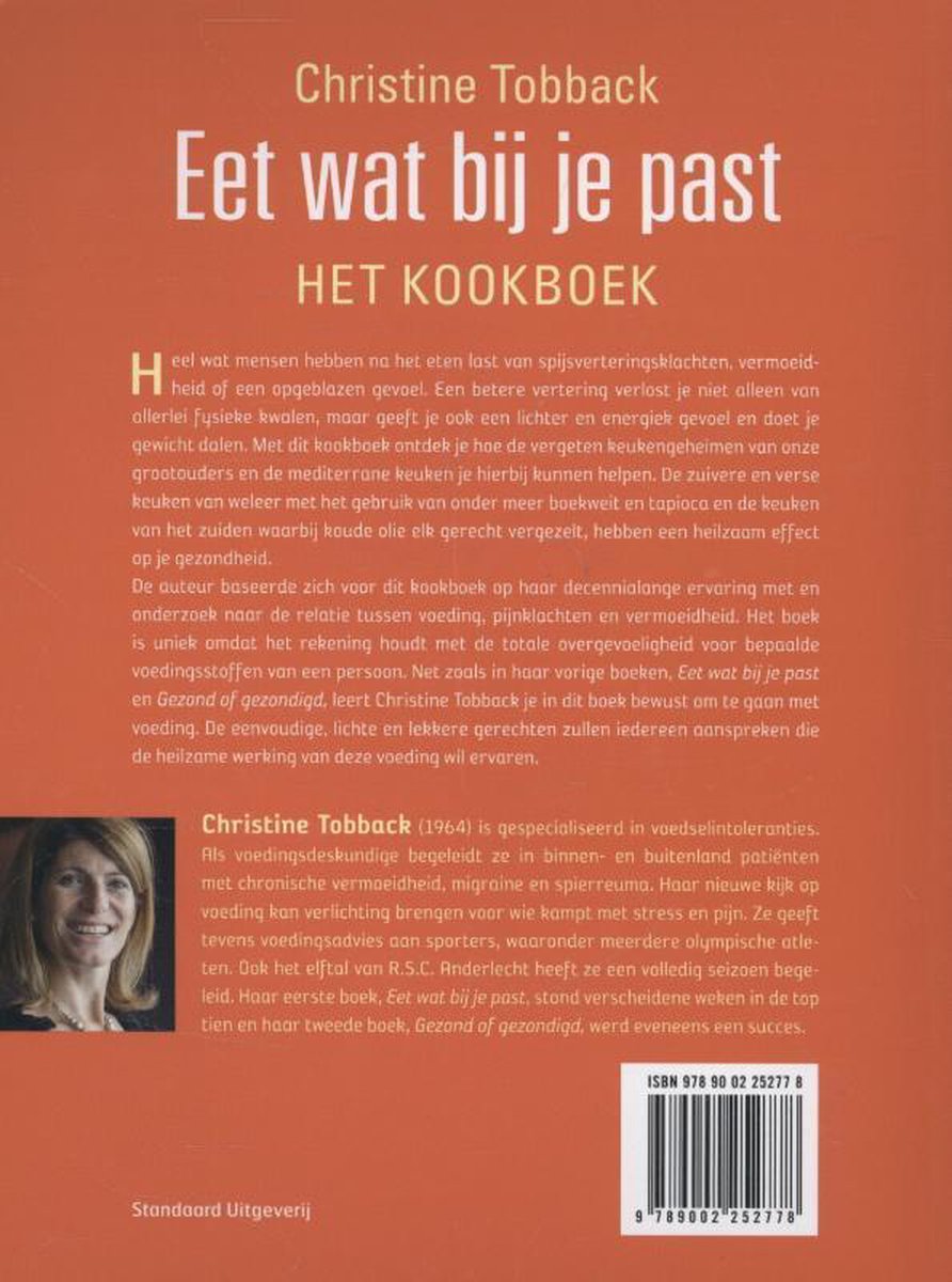 Eet wat bij je past - back cover