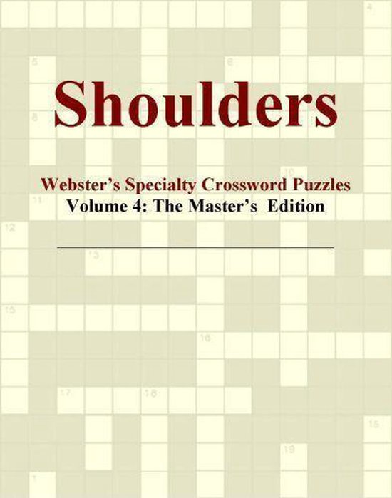 Shoulders ster's Specialty Crossword Puzzles, Volume 4 The Master