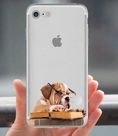 iPhone X / XS - hoes, cover, case - TPU - Lezende Bulldog