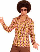 WIDMANN - Groovy jaren 70 disco blouse voor mannen - XXL