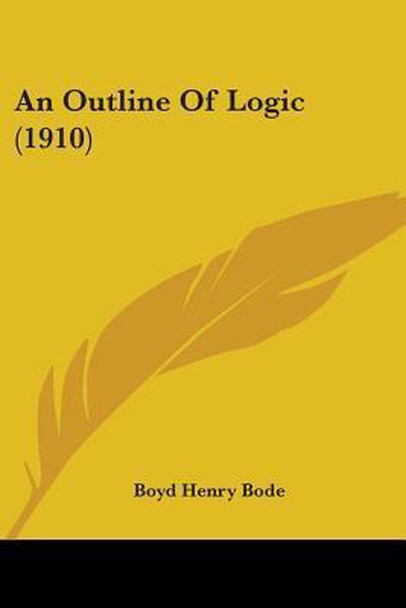An Outline Of Logic (1910) van