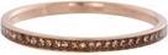 IXXXI Vulring zirkonia champagne roségoudkleurig 2mm - maat 19