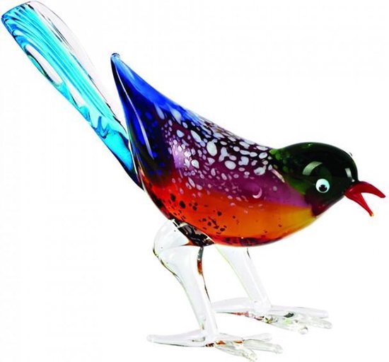bol.com | ComfortTrends Glazen beeld Vogel Staand model - Voor binnen en  buiten