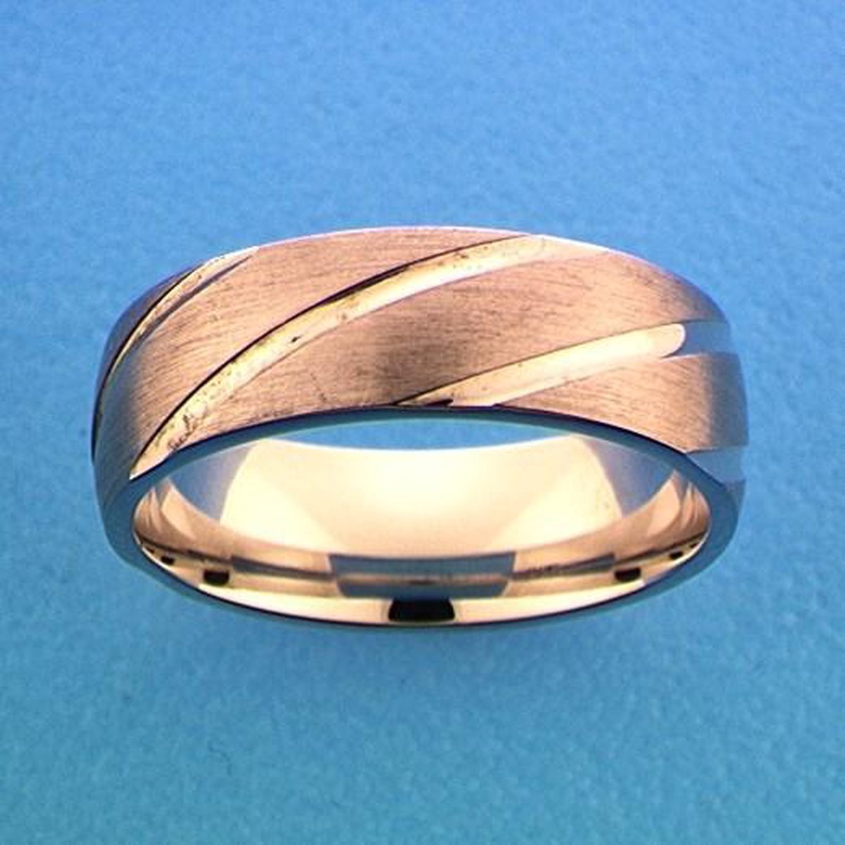 Gerhodineerd Zilver Ring A209 - 6,5 Mm Zonder Cz 1315104