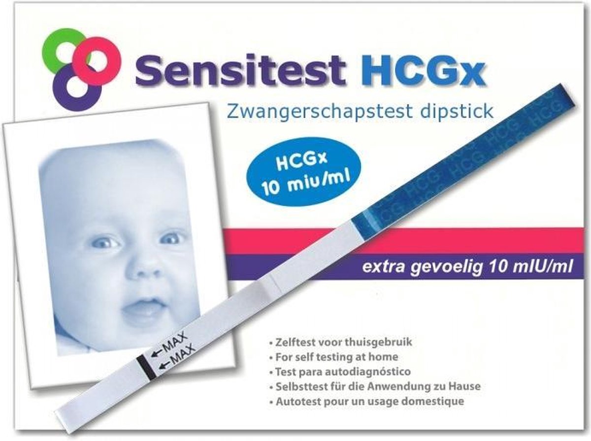 Sensitest zwangerschapstest dipstick sensitive 12 stuks