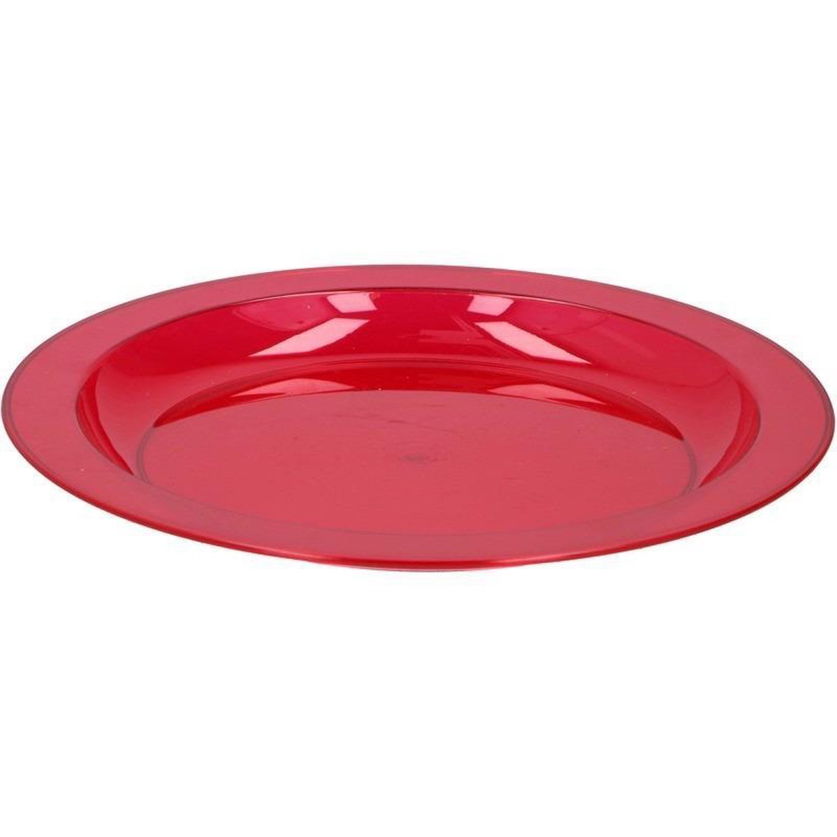 26 cm gekleurde plastic borden - 10 stuks voor 3,20