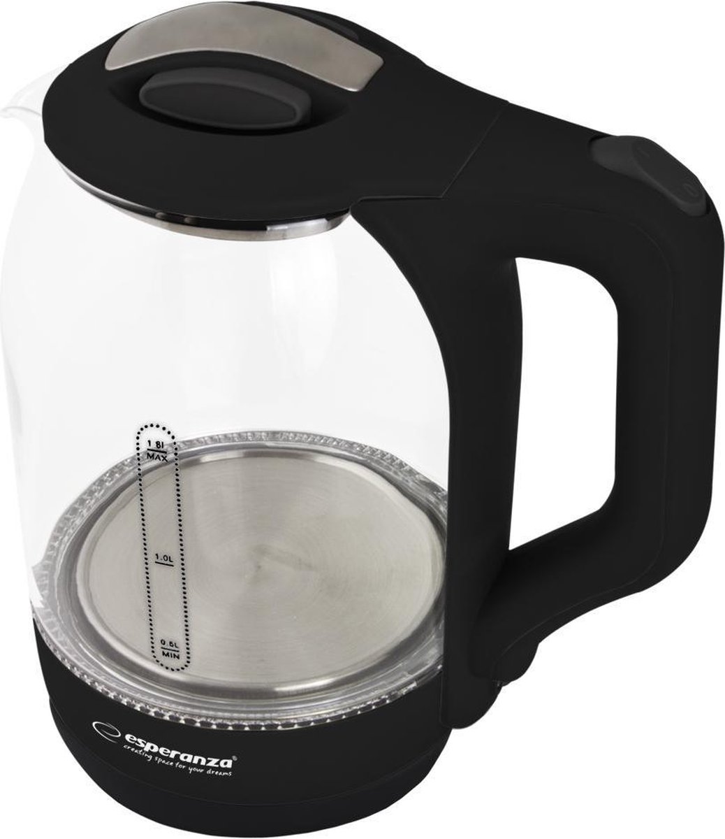 Esperanza EKK025K Waterkoker 1,7 l Zwart, Multi kleuren 1500 W — afbeelding 2