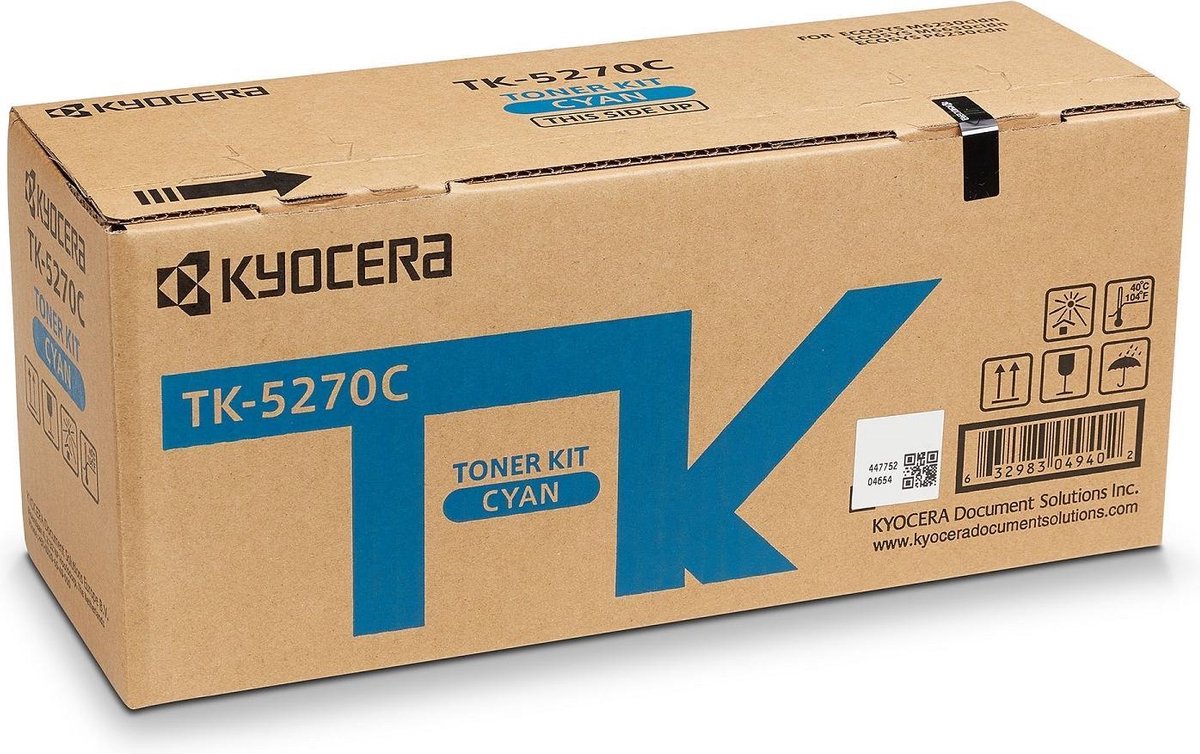 Kyocera - TK-5270C - Tonercartridge - 1 stuk - Origineel - Cyaan
