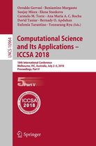 Lecture Notes in Computer Science 10964 - Computational Science and Its Applications – ICCSA 2018