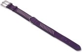 Nobby halsband shiwa zacht leer - lila - 44-55 x 4 cm