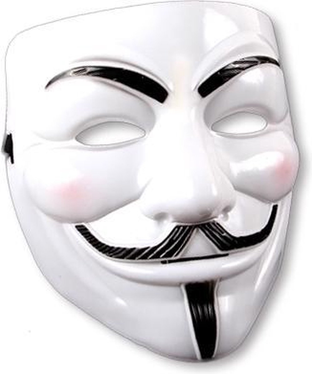Wit V for Vendetta masker