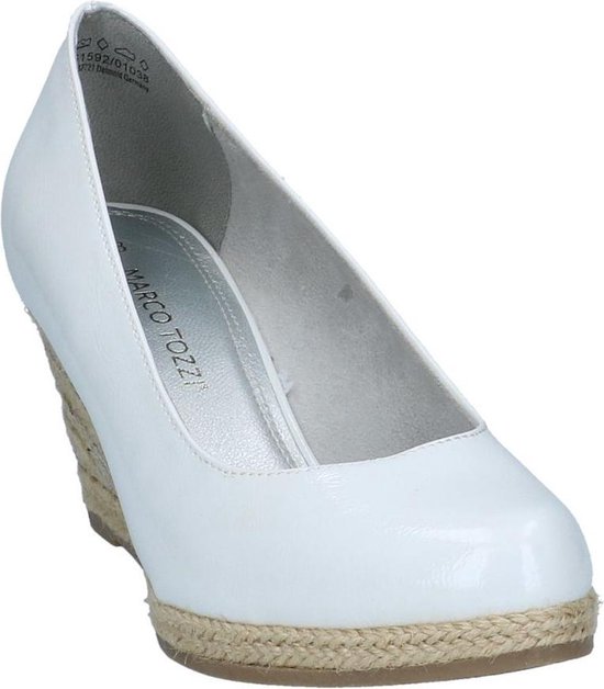 Mode Witte Bruidsschoenen 2021 8 cm Sleehakken Huwelijk Enkelband Pumps  Spitse Neus