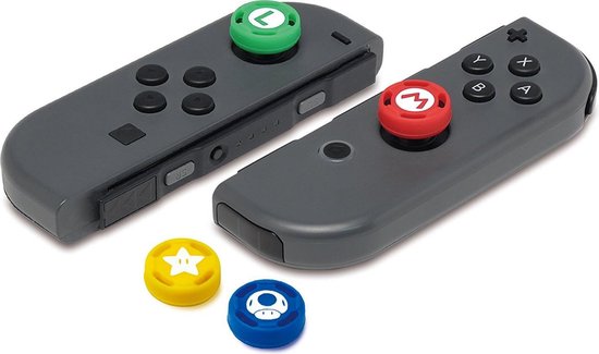 Hori Controller Cap Super Mario (Set of 4) (Nintendo Switch) - Hori