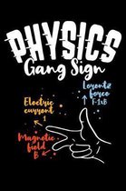 Physics Gang Sign Lorentz Force F=IxB Electric Current I Magnetic Field B