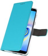 Booktype Telefoonhoesjes - Bookcase Hoesje - Wallet Case - Geschikt voor Samsung Galaxy J6 Plus - Blauw