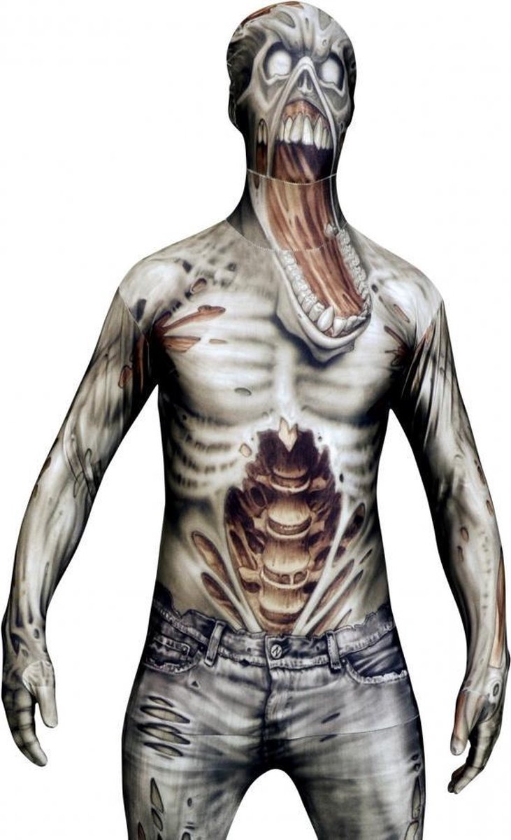 Morphsuits™ The Zombie Morphsuit - SecondSkin - Verkleedkleding - 176/184