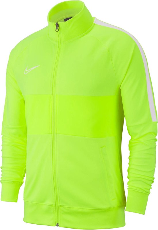 Nike Dry Academy 19 Trainingsjack JR Sportjas - Maat M  - Unisex - geel/wit Maat 140/152