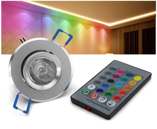 onderwerp klep archief Inbouw LED spot, RBG en dimbaar inbouwspot led spot 3 Watt (6-stuks) |  bol.com
