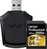 Lexar 64GB SDXC UHS-II flashgeheugen Klasse 10