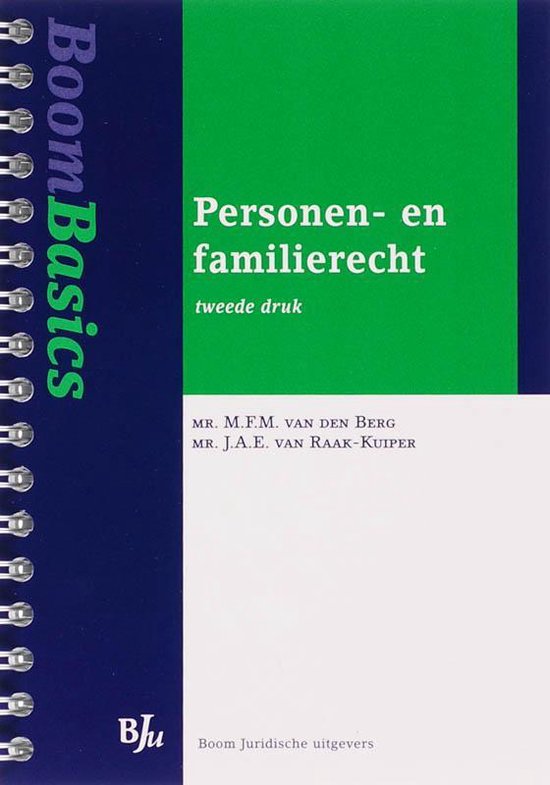 Boom Basics Personen- en familierecht - cover