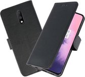 Bookstyle Wallet Cases Hoesje voor OnePlus 7 Zwart