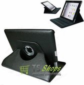 Apple iPad Air 2 Leather 360 Degree Rotating Case Cover Stand Sleep Wake Zwart Black