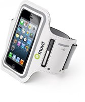 Muvit Sportsarmband iPhone 5 coque de protection pour téléphones portables Boîte à brassard Blanc