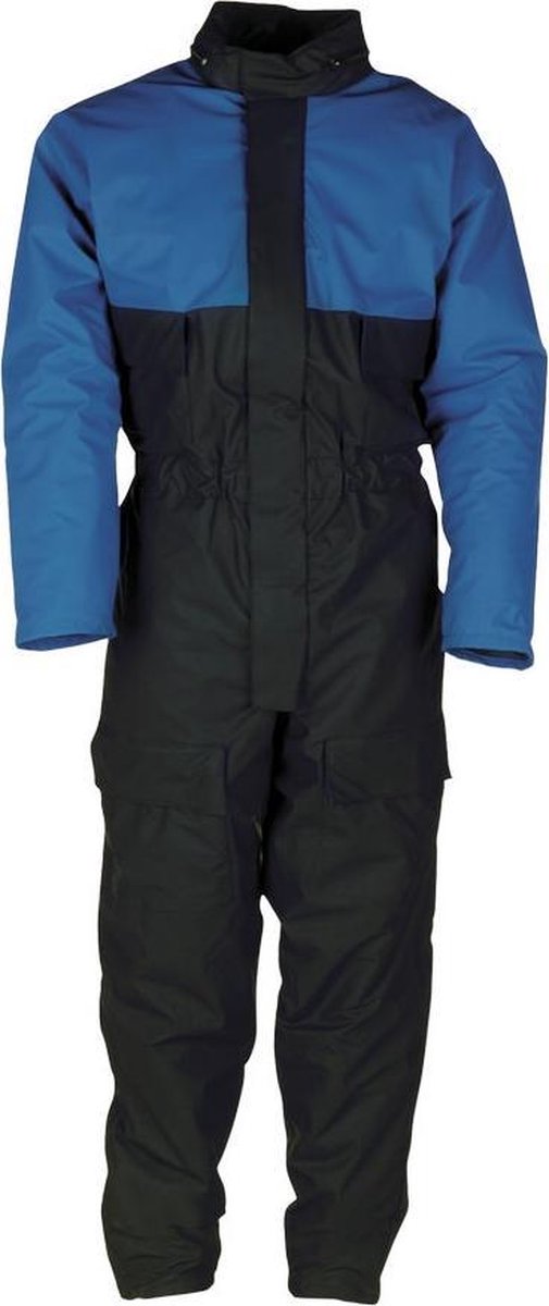 Sioen Lillehammer Winter regenoverall Marine/Korenblauw maat M