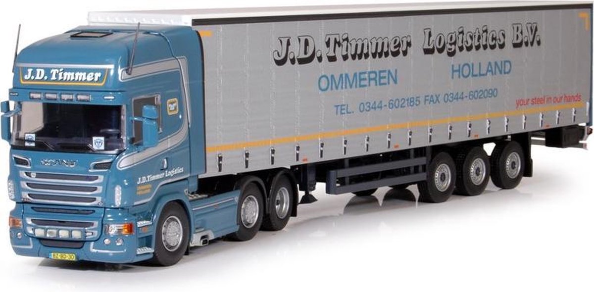 Tekno 1/50 - Scania R - J.D. Timmer Logistics - Modèle Réduit Occasion