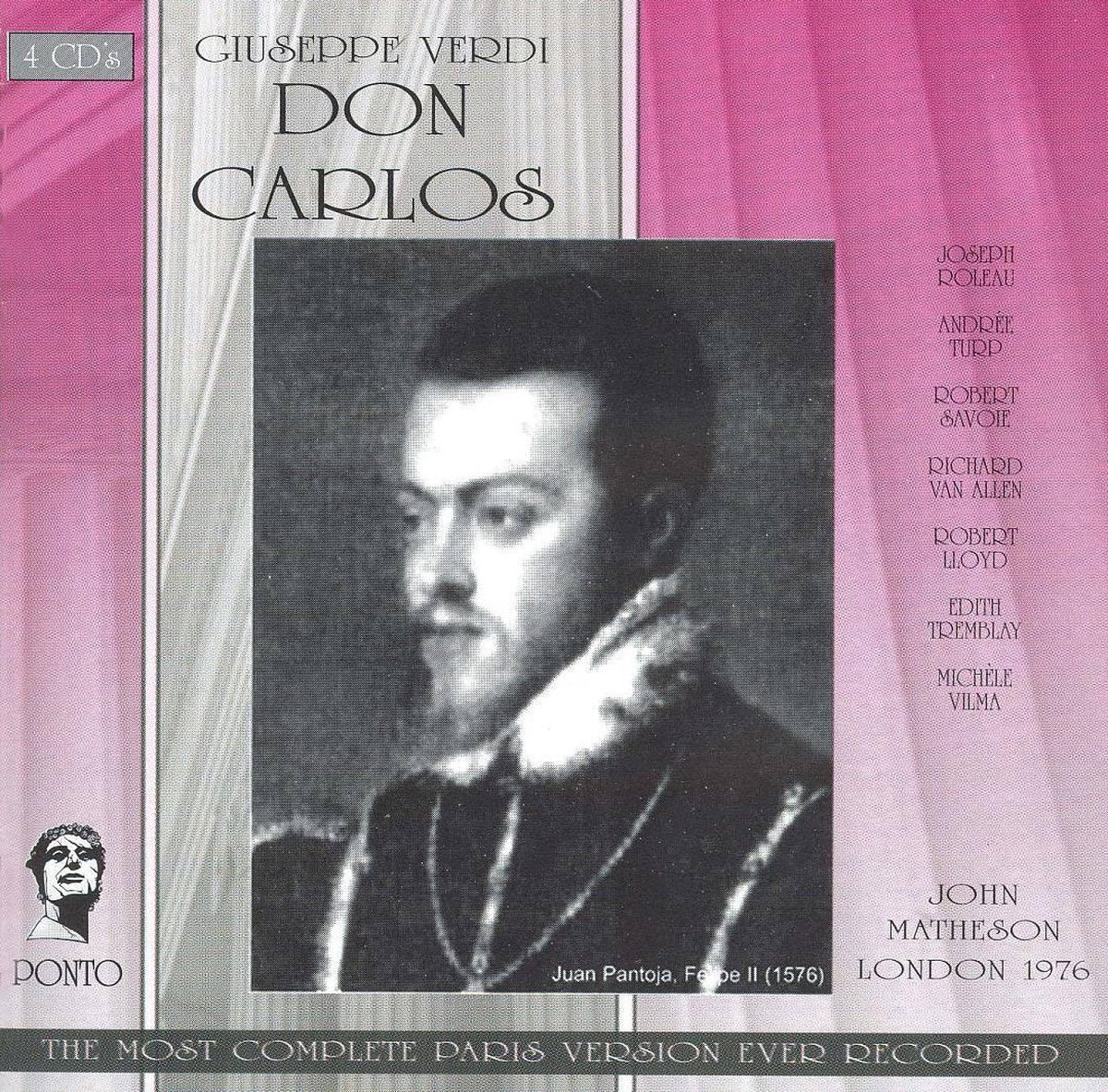 Don Carlos - Verdi - 4 DUBBEL CD