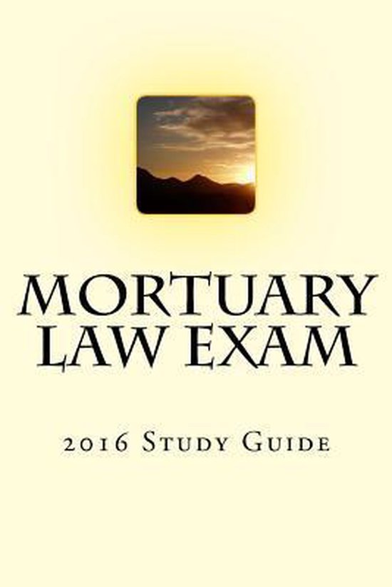 Mortuary Law Exam - cover