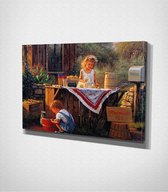 Lemonade - Painting Canvas - 60 x 40 cm - Schilderij - Canvas - Slaapkamer - Wanddecoratie  - Slaapkamer - Foto op canvas