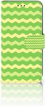 Xiaomi Mi A2 Lite Bookcover hoesje Waves Green