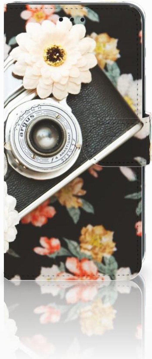Book Case voor Xiaomi Mi A2 Lite Telefoonhoesje met foto Vintage Camera