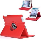 Leather 360 Degree Rotating Case Cover Stand Sleep Wake Rood Red voor Apple iPad Pro 12.9 inch