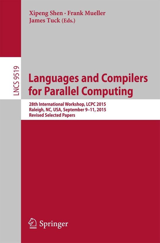 Springer Nature Proceedings Computer Science - Languages and ... - cover