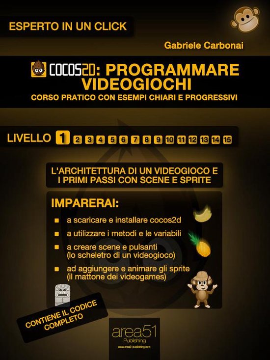 Cocos2d: programmare videogiochi. Livello 1 - cover