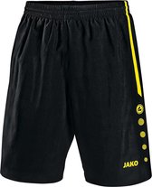 Jako - Shorts Turin - Korte broek Junior Zwart - 128 - zwart/citroen