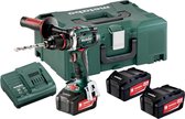 Metabo BS 18 LTX Impuls Set Accu Boorschroefmachine 18V 4.0Ah Li-Ion in Metaloc Koffer + Gratis Accu 18 4.0AH Li-Ion