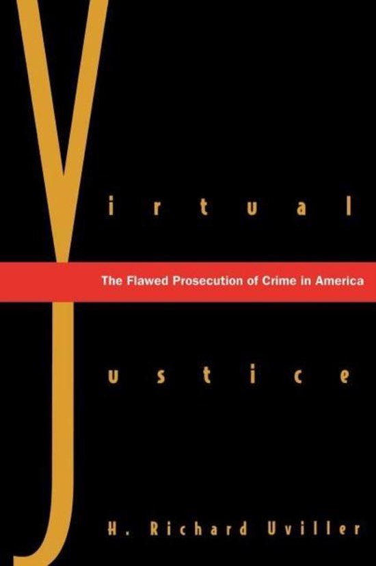 Virtual Justice 9780300183030 H. Richard Uviller Boeken