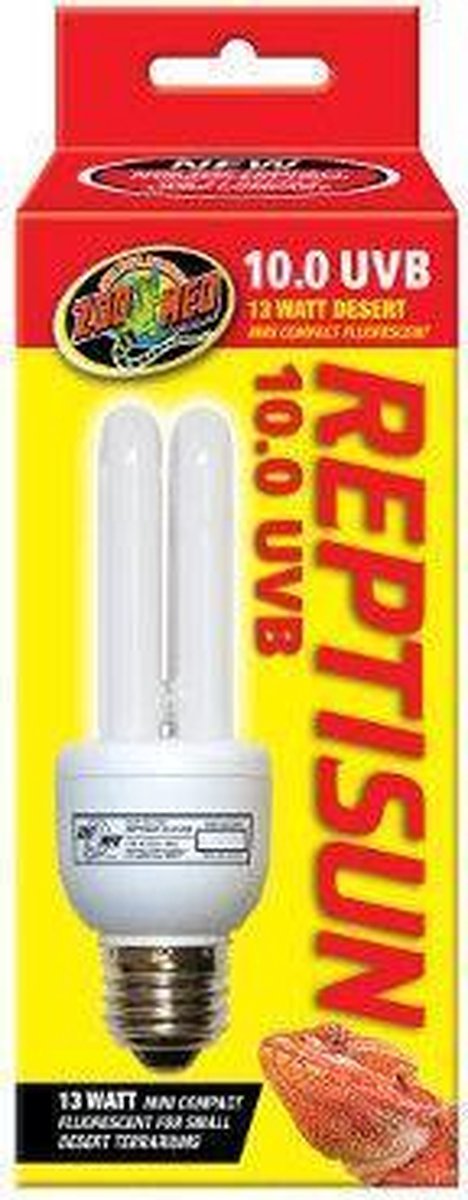 ZooMed Zm ReptiSun 10.0 Mini Compact Fluorescent 13 W.